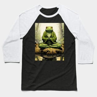 Japanese Toad: Toads and Frogs in Japanese Folklore on a Dark Background Baseball T-Shirt